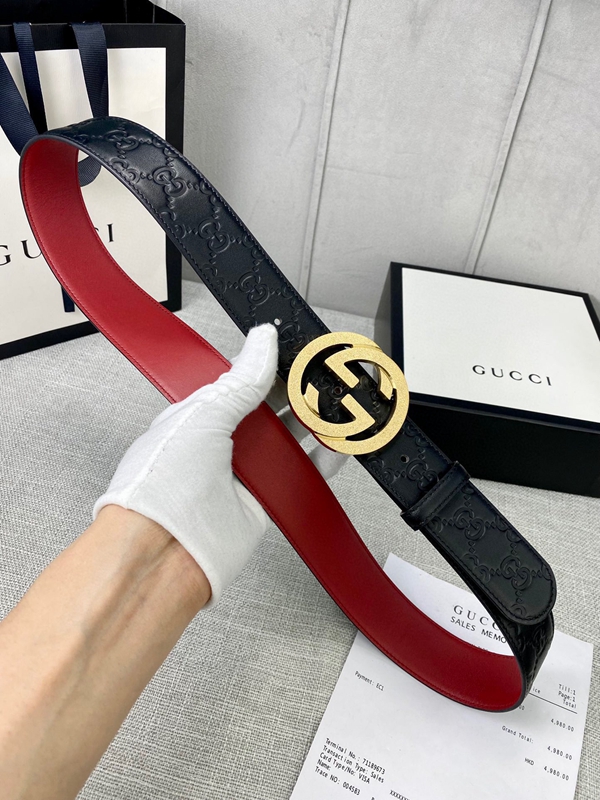 グッチベルト激安角部分ディテール